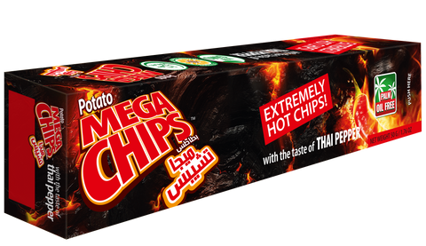 Mega Potato Extremely Hot Chips with Taste of Thai Pepper 50g