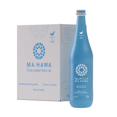 Ma Hawa Bottled Drinking Sparkling Water 750ml x 6
