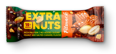 Extra Nuts With Peanut And Salted Caramel 45g