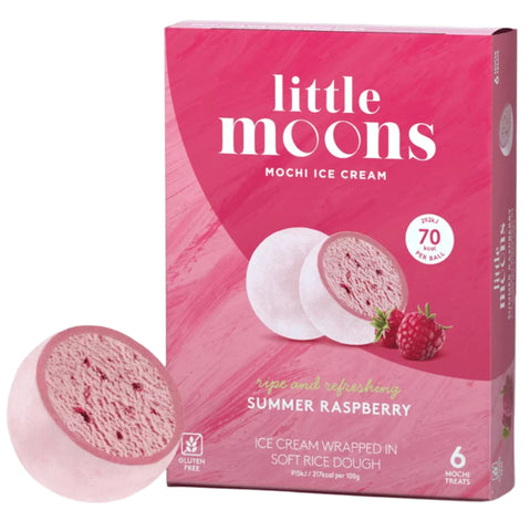Little Moons Summer Raspberry 6 Mochi Ice Cream 192g