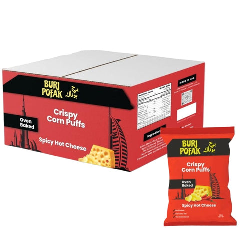 Burj Pofak Hot Cheese 15g (Pack of 50)