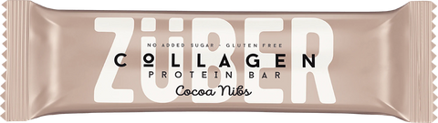 ZÜBER Cocoa Nibs Collagen Protein Bar 35g