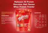 Maltezers Chocolate Malt Flavour Whey Protein Shake Powder 480g - QualityFood