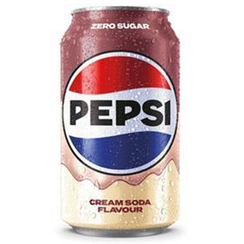 Pepsi Zero Cream Soda Cans 330 ml