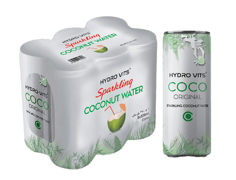Hydro Vits Sparkling Coconut Water 6 x 320ml Case
