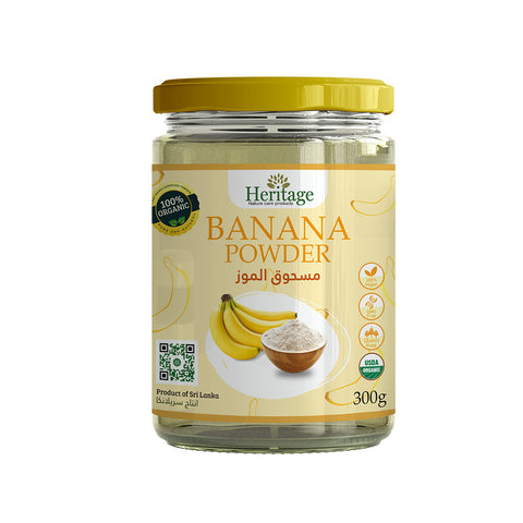 Heritage Organic Banana Powder, 300 Gm, 100% Organic, 100% Vegan