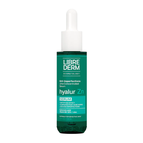 Librederm Hyalur Serum With Zn & Vitamin B3, Acne Treatment, Minimizes Pores, Clears Acne 40ml
