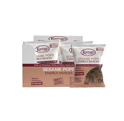Kartago Pops Sesame Pops Energy Snacks 12 pack Each 50g