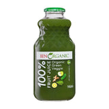 Ben Organic Green Veggie Juice % Sugar, Gluten Free Glass Bottle 946 ml