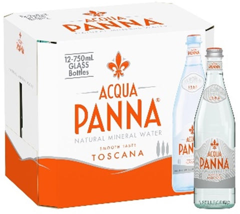 Acqua Panna Glass Bottle Natural Still Water 750mlx12