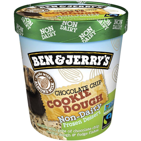 Ben & Jerry's Non Dairy Chocolate Chip Cookie Dough 136g - QualityFood