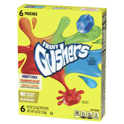 Betty Crocker Gushers Variety Pack 136g - QualityFood