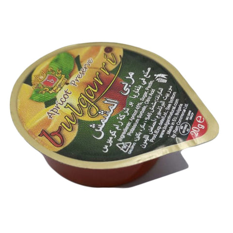 Bulgarri Apricot Jam 20g x 100 - QualityFood