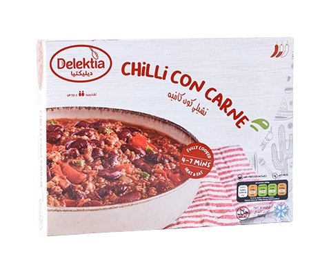 Delektia Chilli Con Carne Frozen Meal 500g - QualityFood