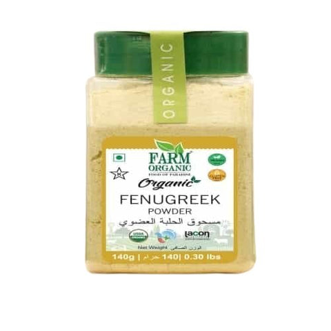 Farm Organic Gluten Free Fenugreek Powder - 140g - QualityFood