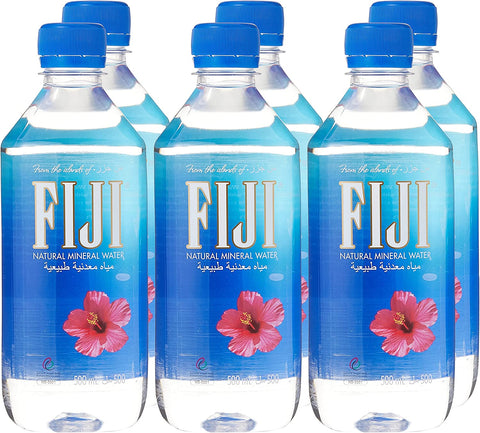 Fiji Bottled Natural Mineral Water 500ml Pack of 6 - QualityFood
