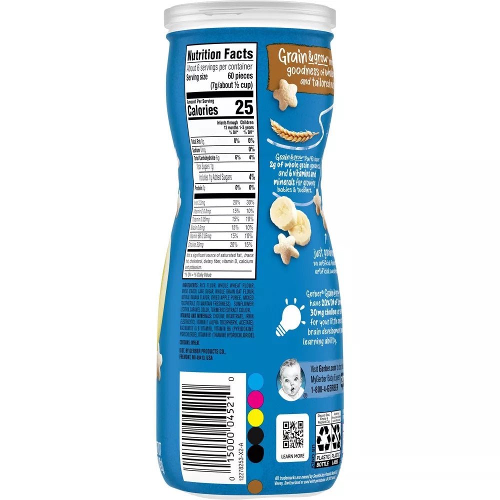 Buy Gerber Puffs Banana 42g Online QualityFood UAE