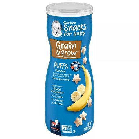 Gerber Puffs Banana, 1.48 Oz - QualityFood