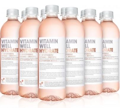 فيتامين جيدا شرب هيدرات راوند الفراولة 500ml، حالة من 12