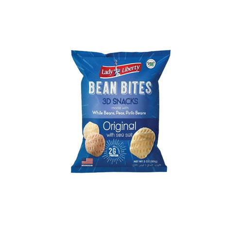 Lady Liberty Bean Bites, Original, Non-GMO, Plant-Based Protein, 85g - QualityFood