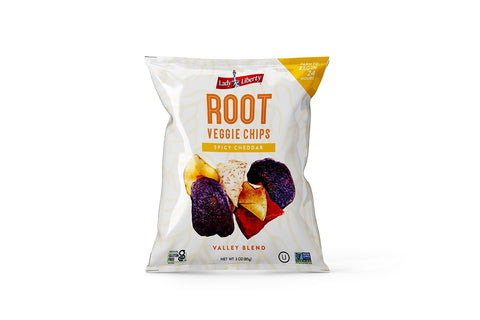 Lady Liberty Spicy Cheddar - Root Veggie Chips 85 g - QualityFood
