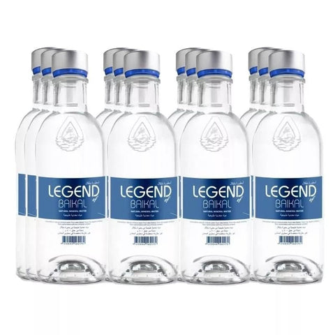 Legend of Baikal Still Natural Mineral Water in Glass Bottle 12 x 330 ml - QualityFood