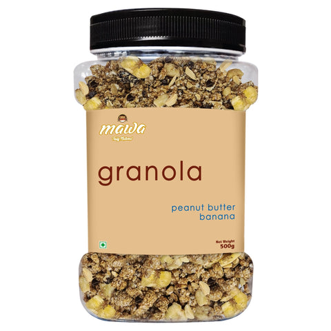 Mawa Granola (Peanut Butter, Banana) 500g - QualityFood