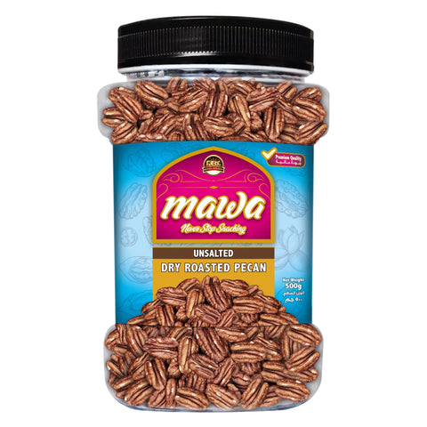 Mawa Unsalted Dry Roasted Pecan (Plastic Jar) 500g - QualityFood