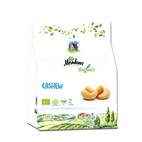 Meadows Organic Cashews 200g - QualityFood