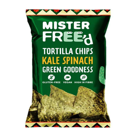 Mister Freed Tortilla Chips Kale 135g - QualityFood