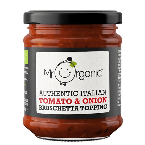 Mr. Organic Tomato & Onion Brushetta Topping 190g - QualityFood