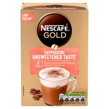Nescafé Gold Cappuccino Unsweetened 8 x 14.2g - 113.6g - QualityFood