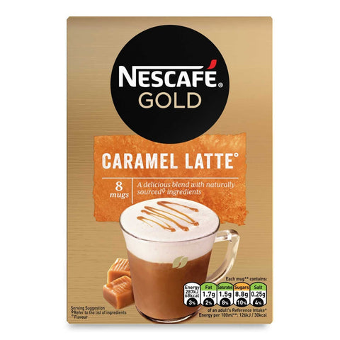 Nescafé Gold Caramel Latte 8 x 17g - 136g - QualityFood