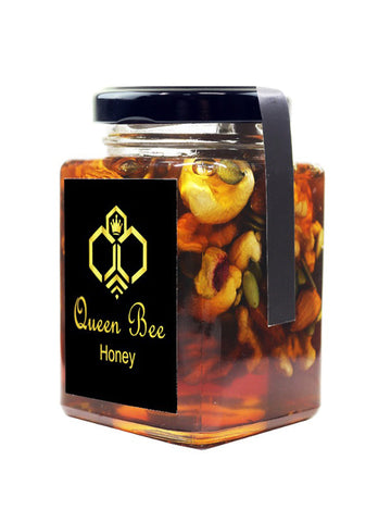 Queen Bee Sidr Honey Mixed With Nuts 350g