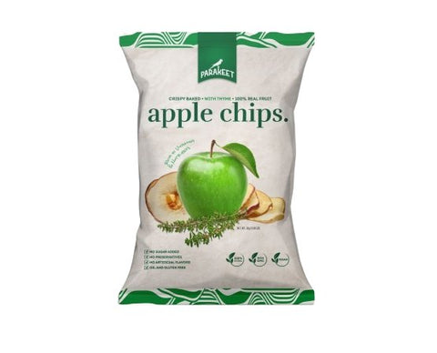 Parakeet Gluten Free,Vegan & Zero Sugar Green Apple Chips with Thyme 30g - QualityFood