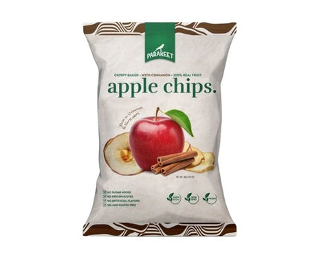 Parakeet Gluten Free,Vegan & Zero SugarRed Apple Chips with Cinnamon 30g - QualityFood
