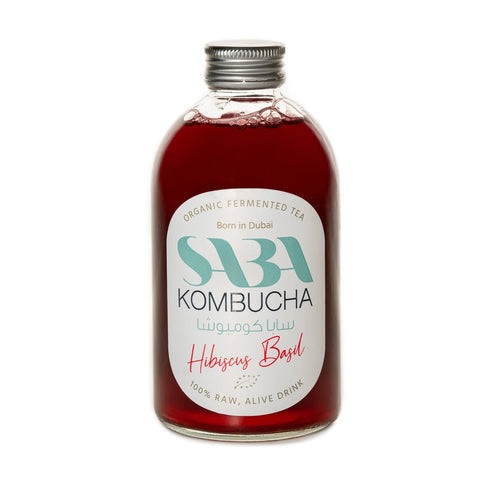 Saba Kombucha Hibiscus Basil - QualityFood