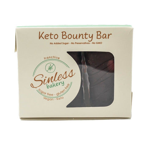 Sinless Bakery Vegan Gluten Free Keto Bounty Bars 45g - QualityFood