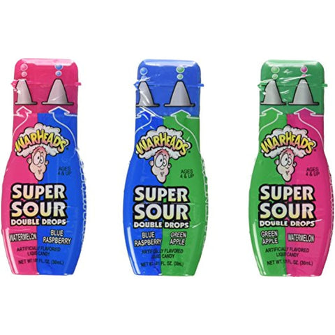 Warheads Super Sour Double Drops 1.0 fl. oz. - QualityFood