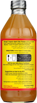Bragg Apple Cider Vinegar Organic 16oz 473 ml - image 3