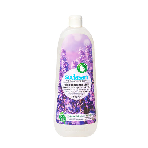 Sodasan 100% Natural Dish Liquid Lavender And Mint 1 Liter