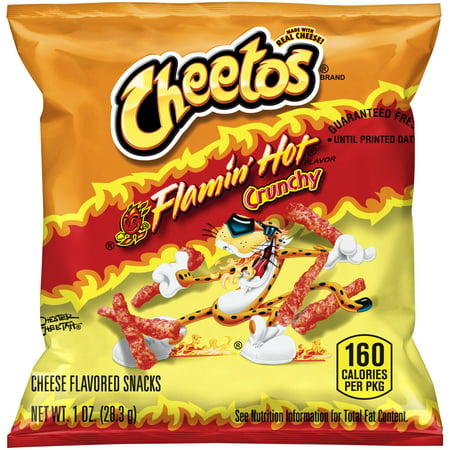 Cheetos Crunchy Flamin Cheese Flavored Snacks 28.3g