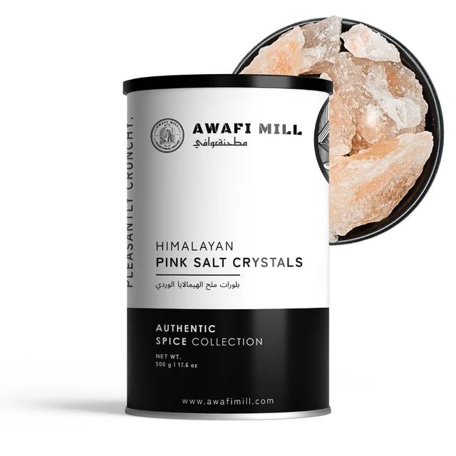 AWAFI MILL Himalayan Pink Salt Crystals 500g | Coarse Rock Salt