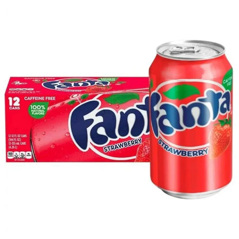 Fanta Strawberry Can 355ml x 12Pcs