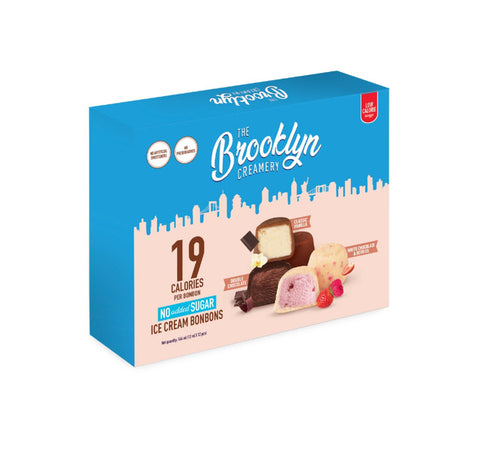 The Brooklyn Creamery Double Chocolate, Classic Vanilla and White Chocolate & Berries Bonbons 144ml