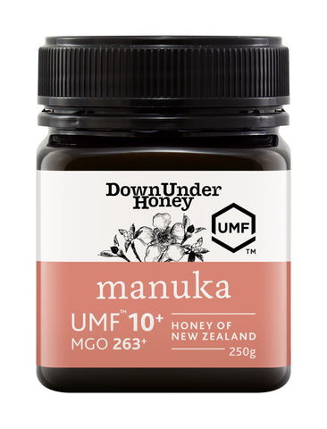 Down Under Manuka UMF™ 10+MGO 263+ Honey of New Zealand (Monofloral) - 250g