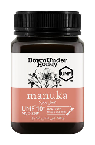 Down Under Manuka UMF™ 10+MGO 263+ Honey of New Zealand (Monofloral) - 500g