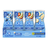 Gerber Grain & Grow Cereal Snack Puffs, Variety Pack, 336g (8 ct)