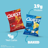Quest Tortilla-Style 18-20g Protein Chips, Pizza and Ranch Variety Pack (14 ct)