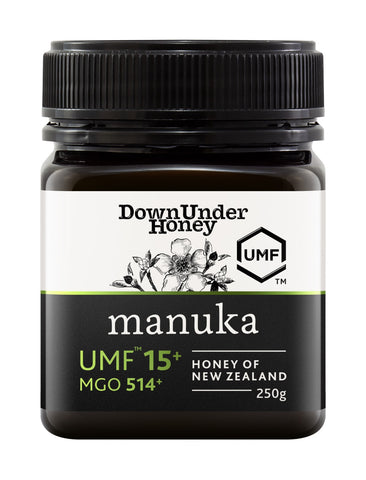 Down Under Manuka UMF™ 15+MGO 514+ Honey of New Zealand (Monofloral) - 250g